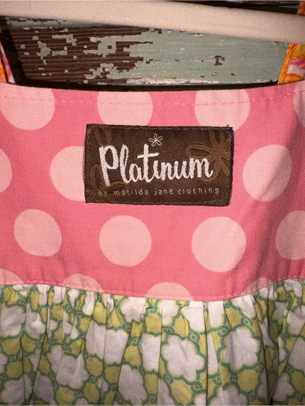 Platinum by Matilda Jane Clothing Pink Polka Dot Casual Kids Dress